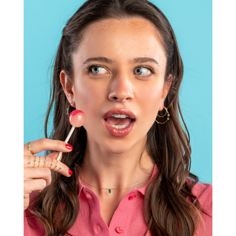 18 karaat goude oorbellen met echte diamanten 