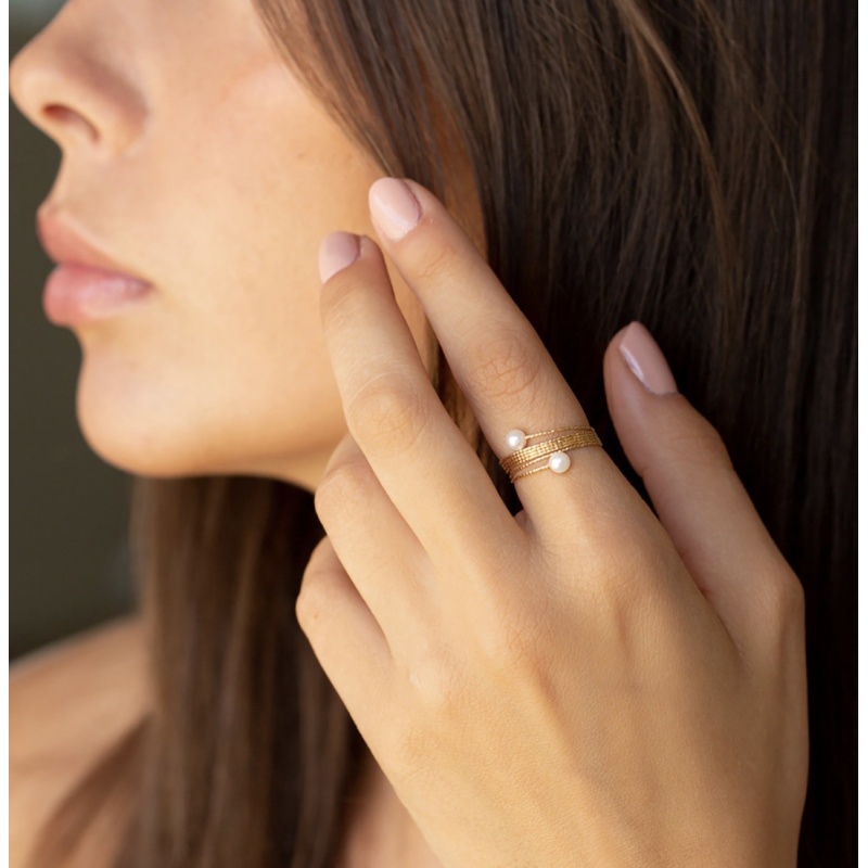 Zoetwater parel ring 4mm