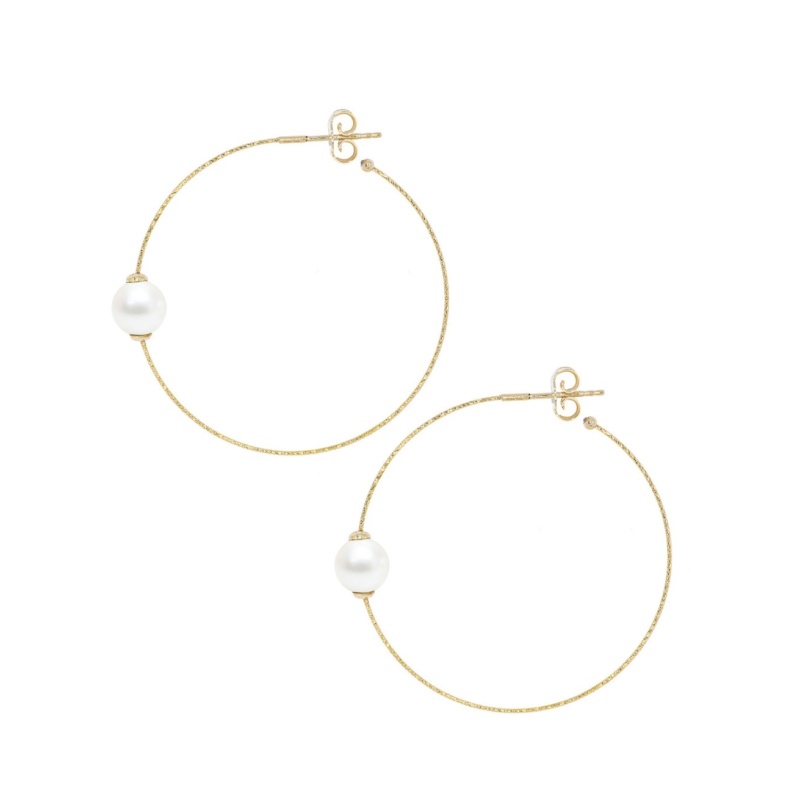 Zoetwater  parel oorbellen